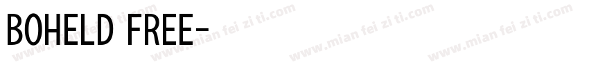 Boheld Free字体转换